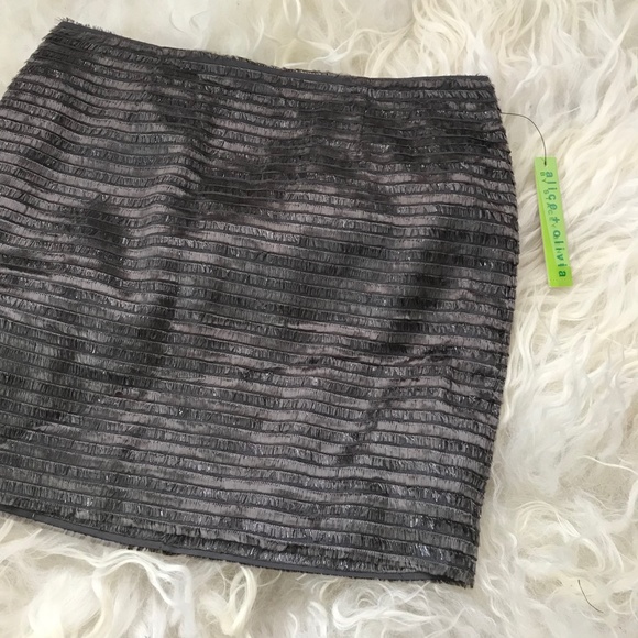 Alice and Olivia Sylvana Faux Fur Miniskirt - Picture 8 of 8